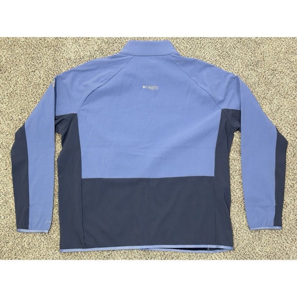 Columbia Men's Spectre Ridge Full Zip Tech Fleece Size XXL 2XL Blue - Picture 3 of 8
